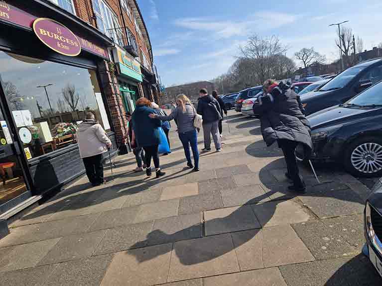Colleagues and the people they support at Woodhall Community Centre spent
                            their Do Good Day picking up litter in their local area.