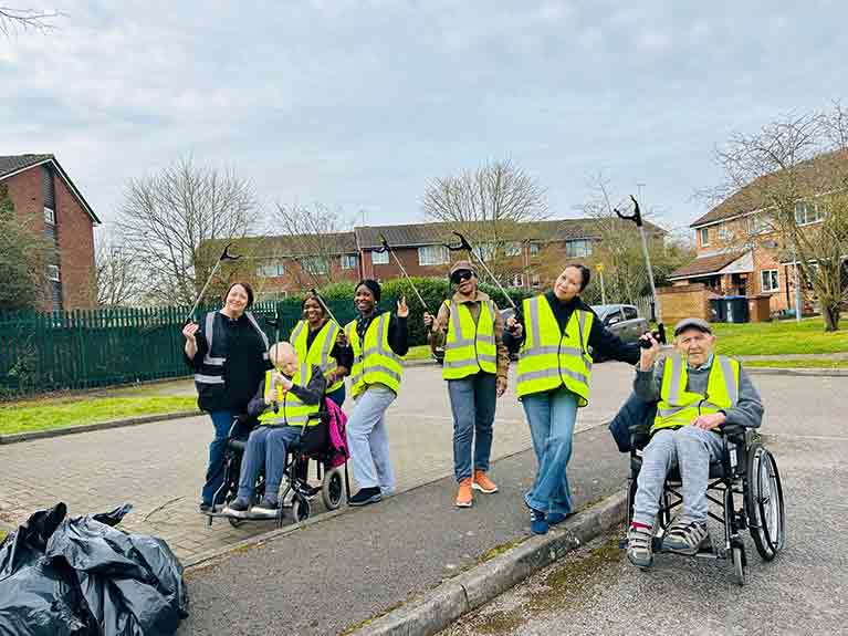 Colleagues and residents from The Minims spent Do Good Day picking up litter
                            in their local area.