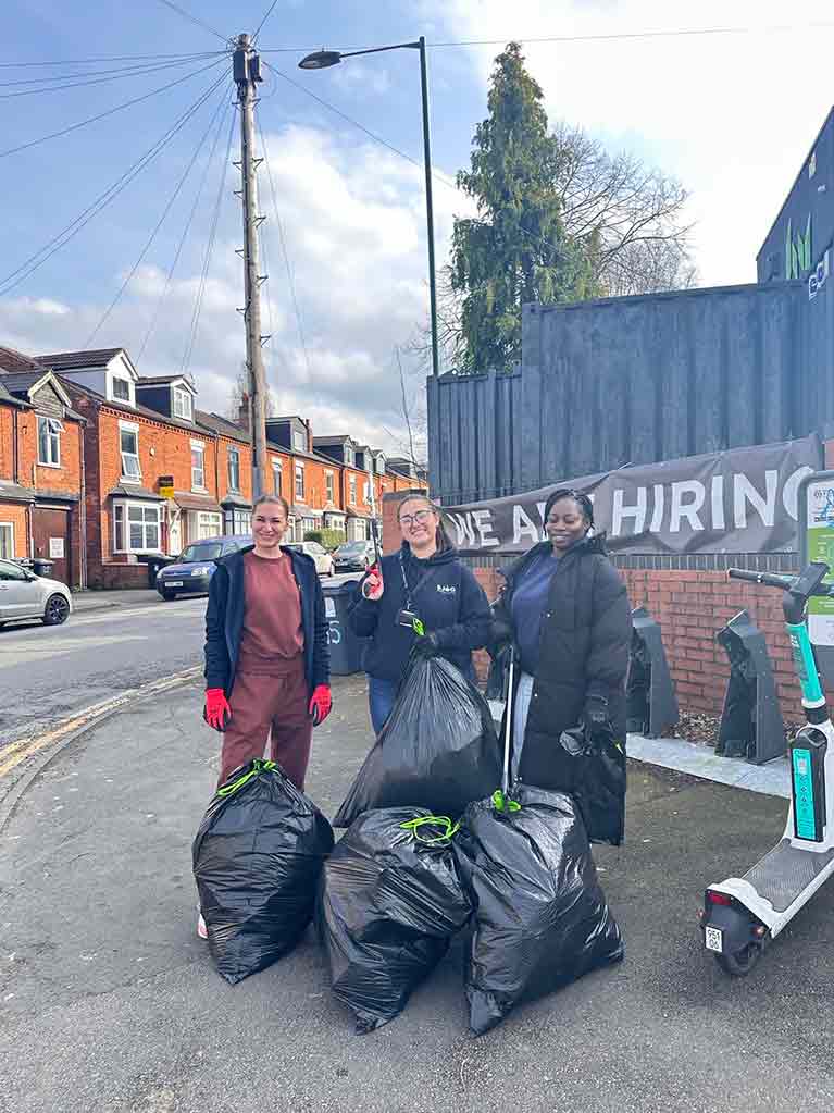 Carmona House spent their day litter picking in their local community