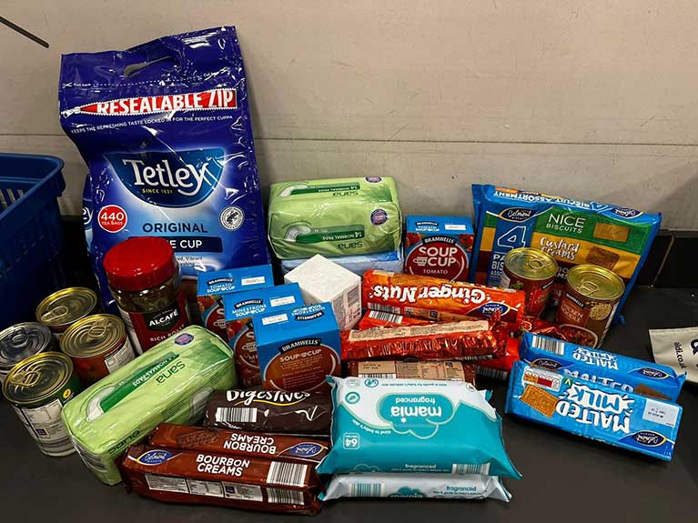 The Manchester SJOG team visited a local shop and then proceeded to donate the food purchased to  Manchester Charity “The Booth Centre”.