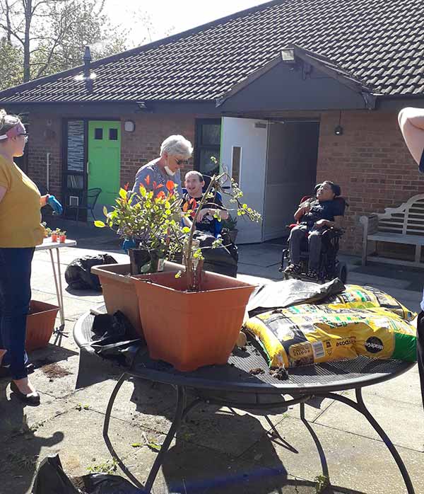 Dalby view doing a spot of gardening!