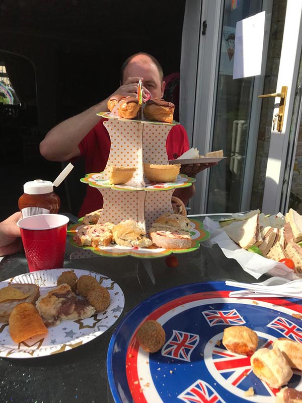 Celebrating VE Day in style.