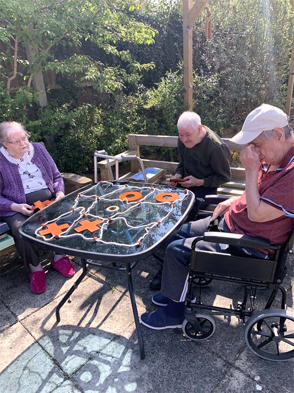 Outdoor games in the sunshine.