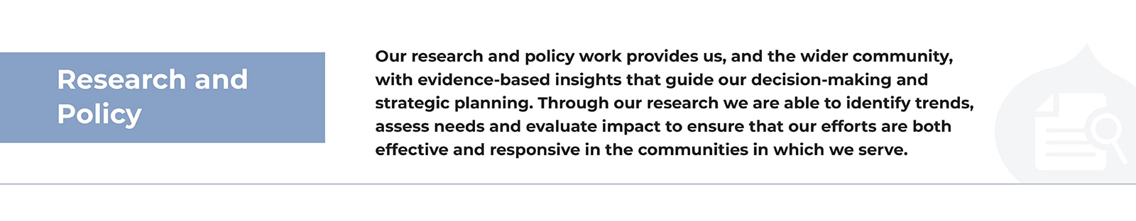 Research & policy
